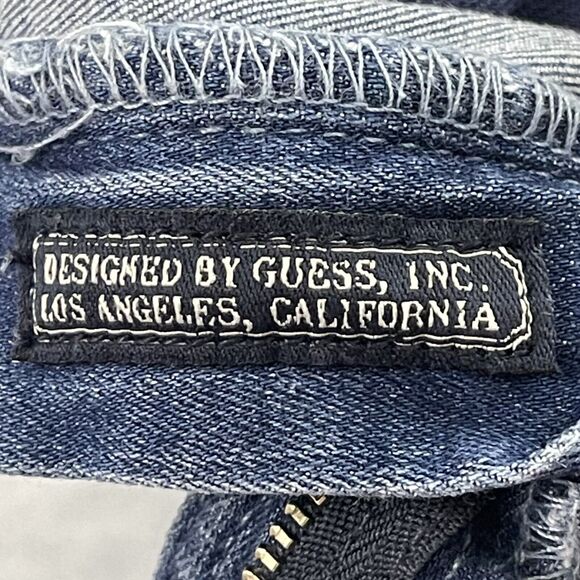 Guess Britney Jeans Womens Size 26 Blue Allover Print Leggings Low Denim - Picture 12 of 14